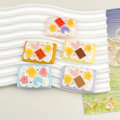 DIY Food Play Star Charms Accessories – Customizable Phone Case, Hairpin, Fridge Magnet & Keychain Set