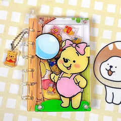 DIY Balloon Winnie the Pooh Acrylic Shaky Notebook - Customizable with Trendy & Anime IP Characters