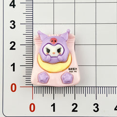 DIY Cartoon Sanrio Potato Chips Charms Accessories – Customizable Phone Case, Hairpin, Fridge Magnet & Keychain Set