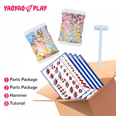 Pink Stitch Building Block Set