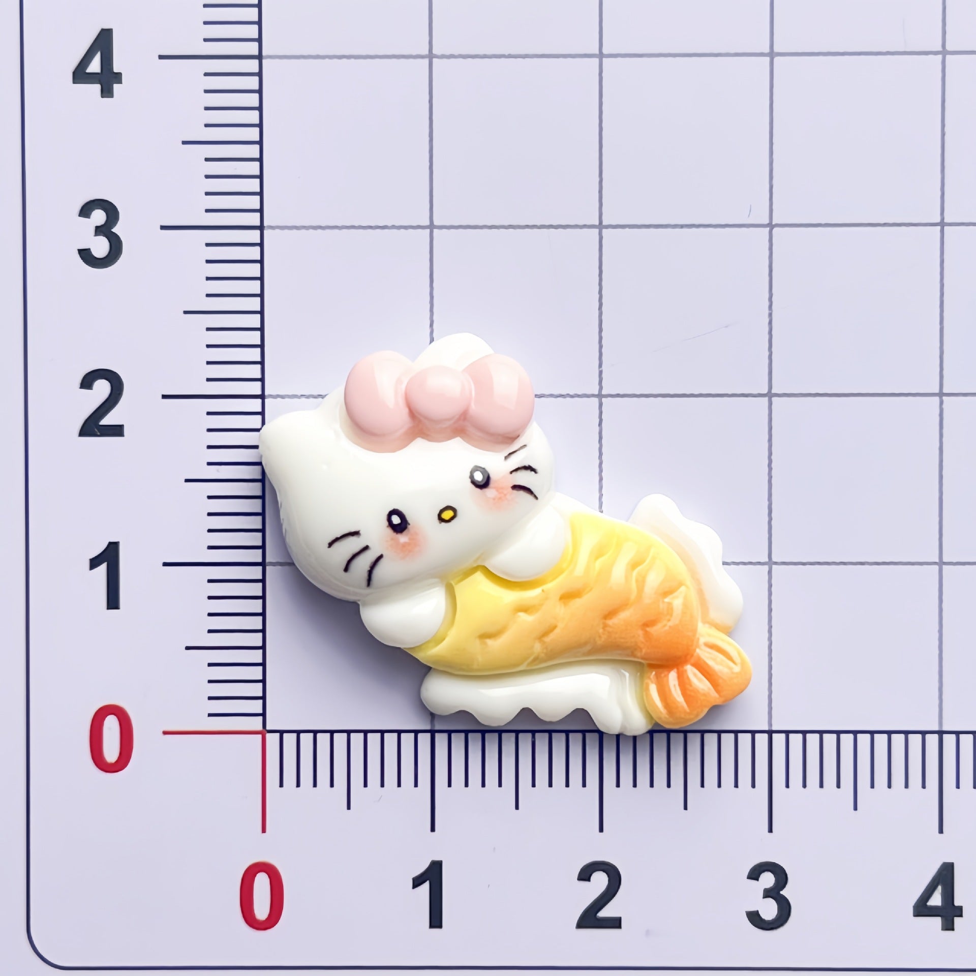 DIY  Mermaid Playing Cat Charms Accessories – Customizable Phone Case, Hairpin, Fridge Magnet & Keychain Set