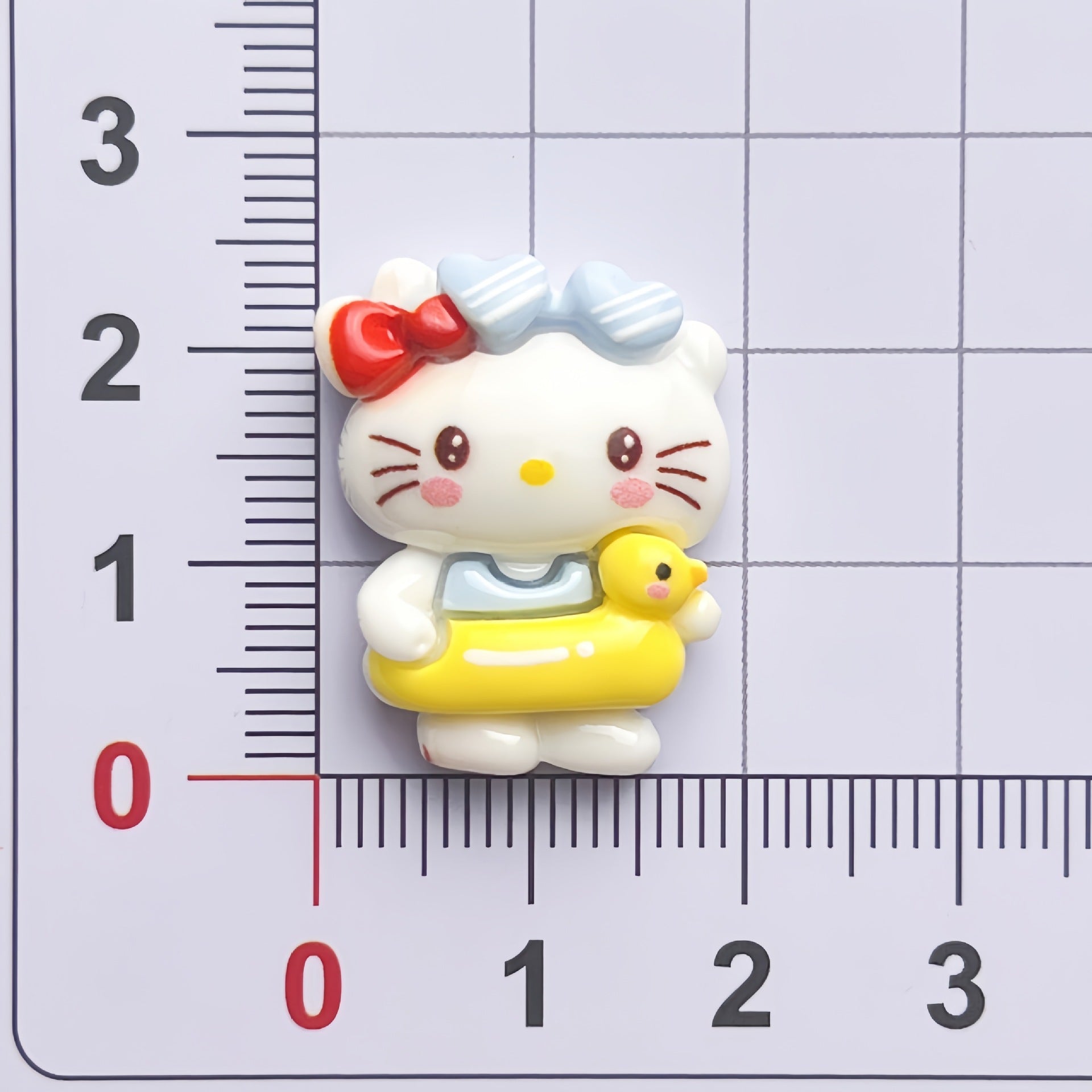 DIY Summer Swimming Ring Sanrio Charms Accessories – Customizable Phone Case, Hairpin, Fridge Magnet & Keychain Set