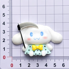 DIY  Halloween Sanrio  Charms Accessories – Customizable Phone Case, Hairpin, Fridge Magnet & Keychain Set