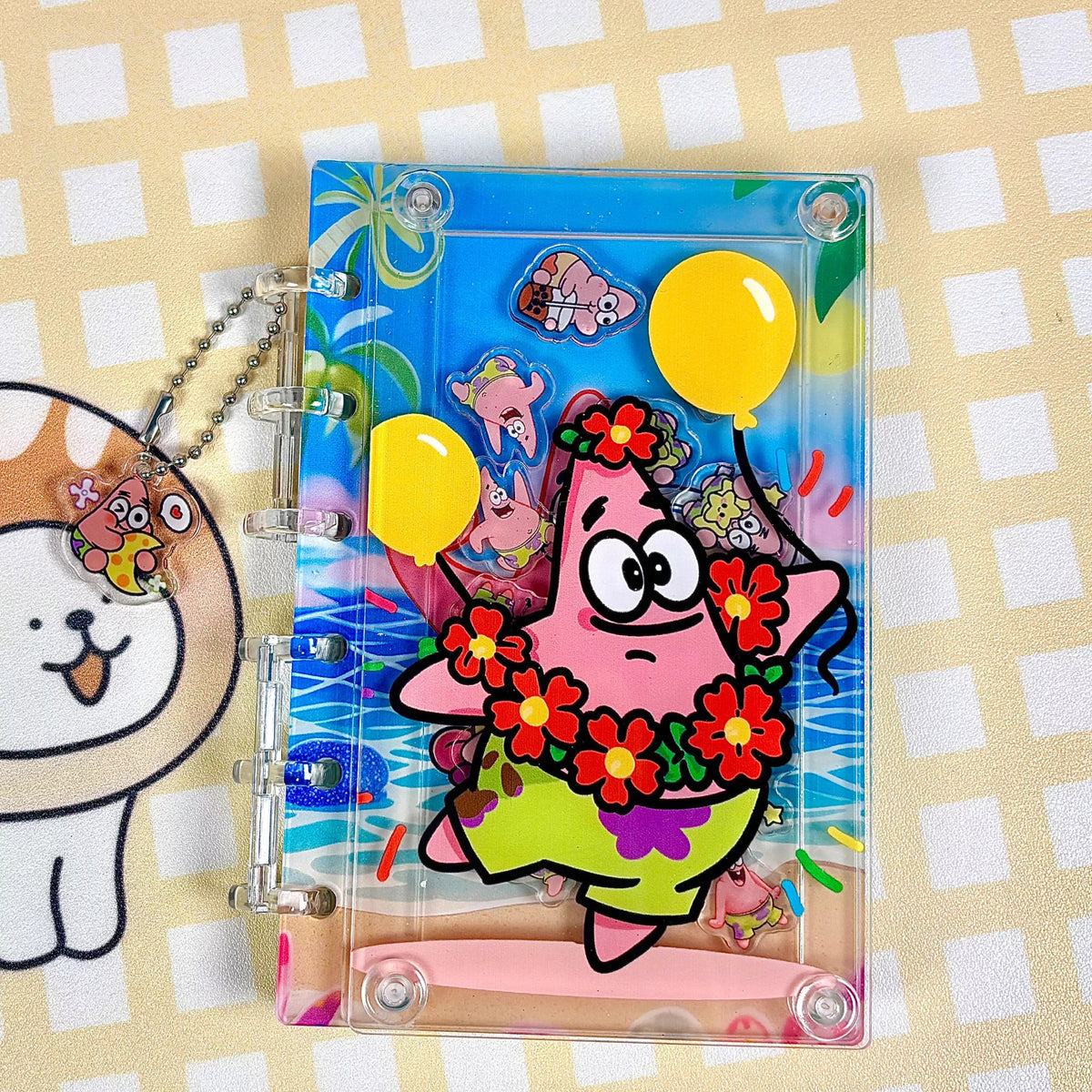 DIY Hula Dance Patrick Star Acrylic Shaky Notebook - Customizable with Trendy & Anime IP Characters