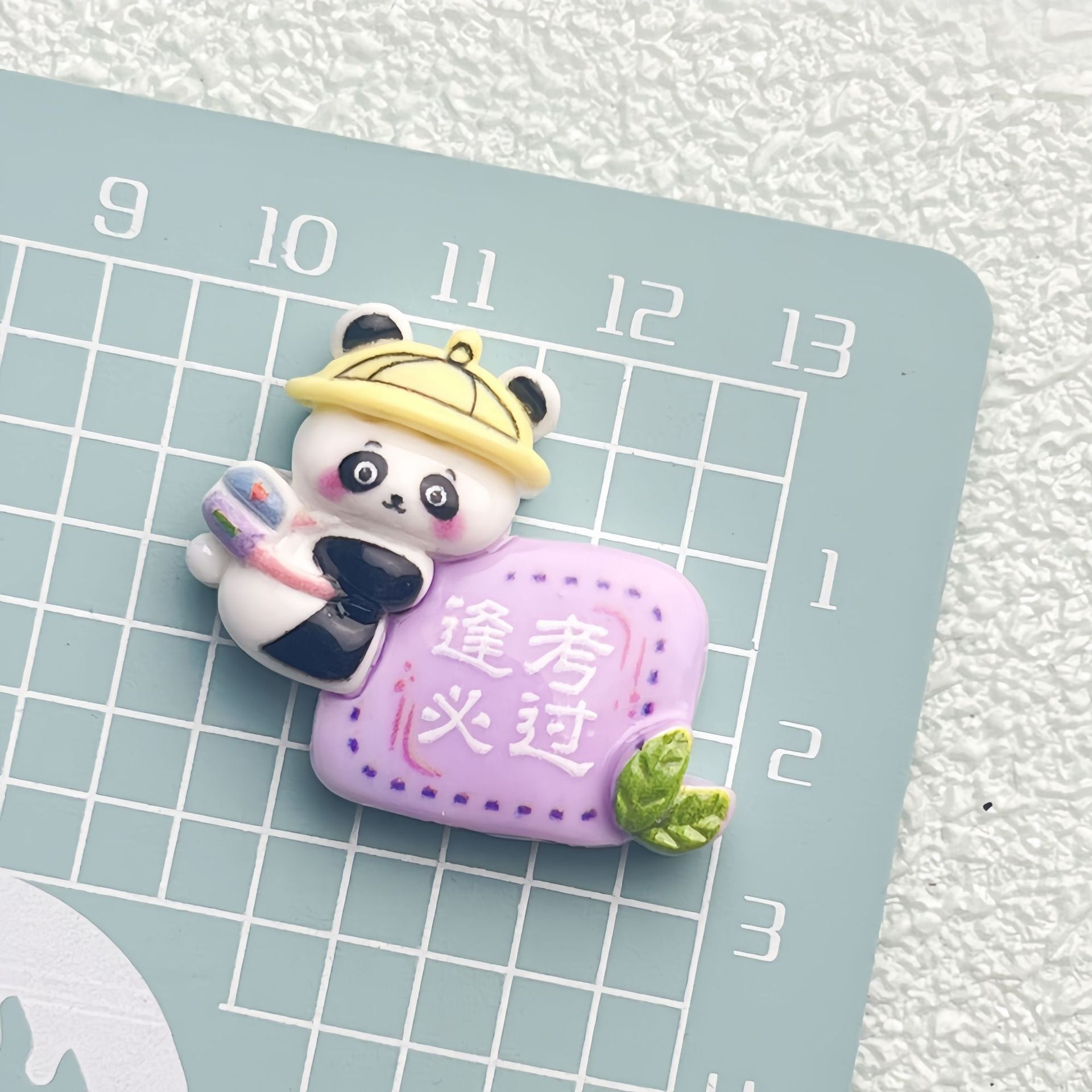 DIY Panda Charms Accessories – Customizable Phone Case, Hairpin, Fridge Magnet & Keychain Set