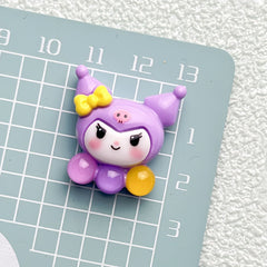 DIY Small luminous Sanrio Charms Accessories – Customizable Phone Case, Hairpin, Fridge Magnet & Keychain Set