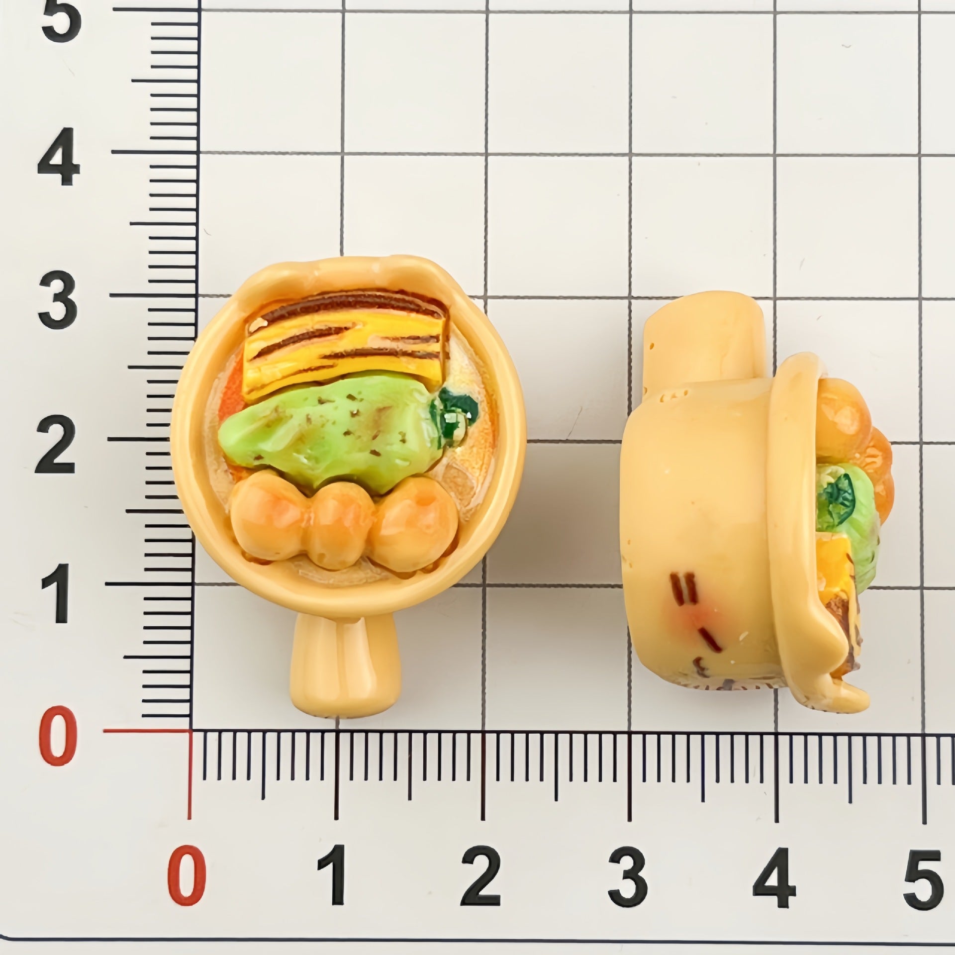 DIY Panda Egg Tart Charms Accessories – Customizable Phone Case, Hairpin, Fridge Magnet & Keychain Set
