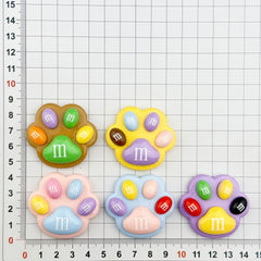 DIY  Cartoon  Multi Color  Bean Cat PawCharms Accessories – Customizable Phone Case, Hairpin, Fridge Magnet & Keychain Set