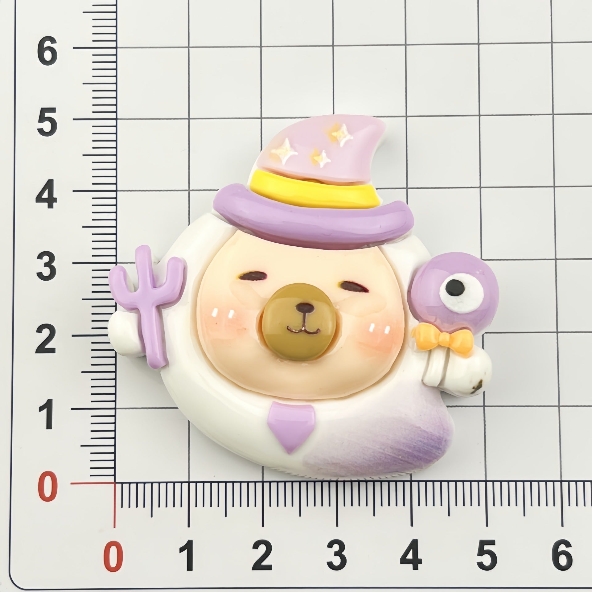 DIY Cartoon Halloween Capy Charms Accessories – Customizable Phone Case, Hairpin, Fridge Magnet & Keychain Set