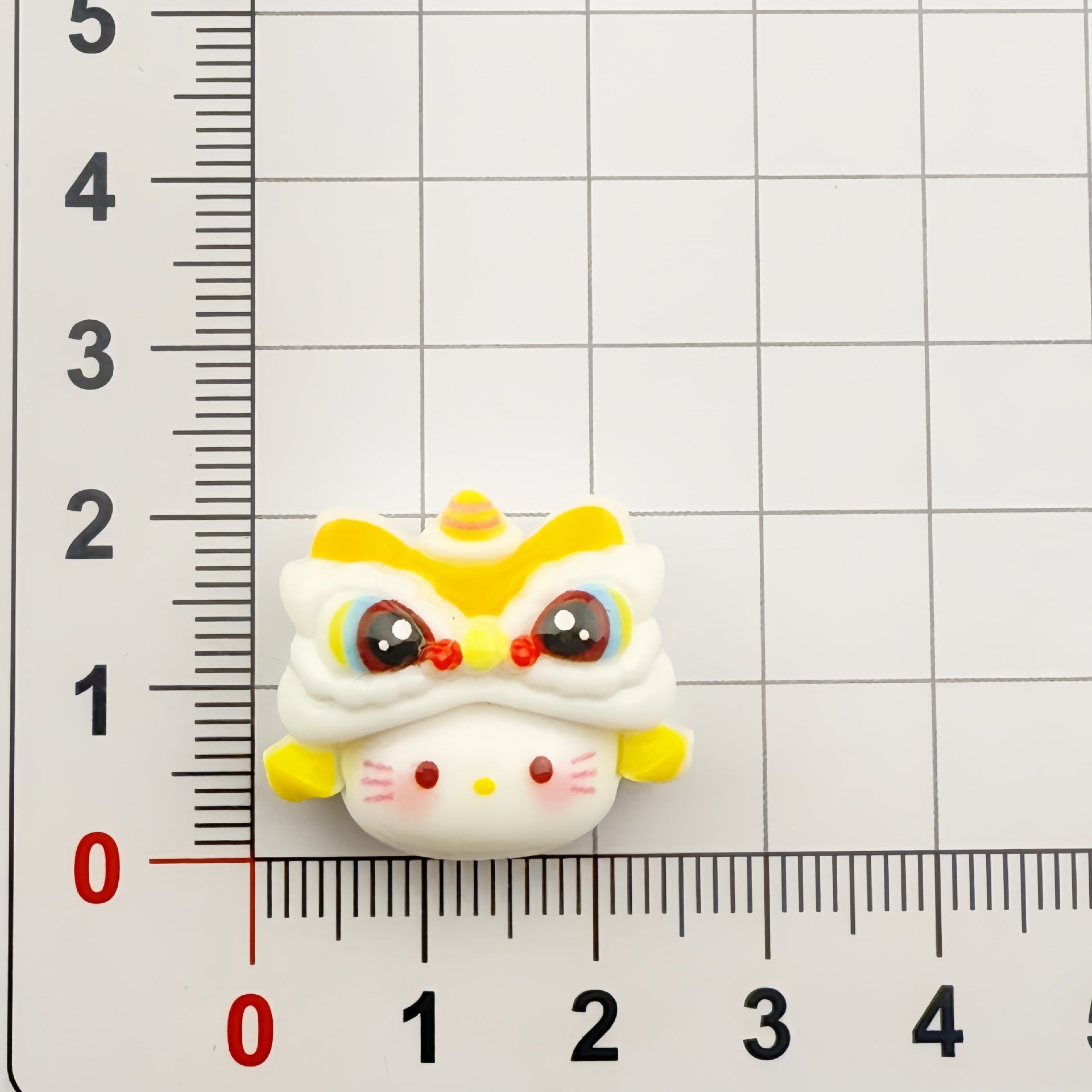DIY multi-color lion dance kt Cat Charms Accessories – Customizable Phone Case, Hairpin, Fridge Magnet & Keychain Set