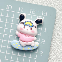 DIY Cute Summer Swimming Sanrio Charms Accessories – Customizable Phone Case, Hairpin, Fridge Magnet & Keychain Set