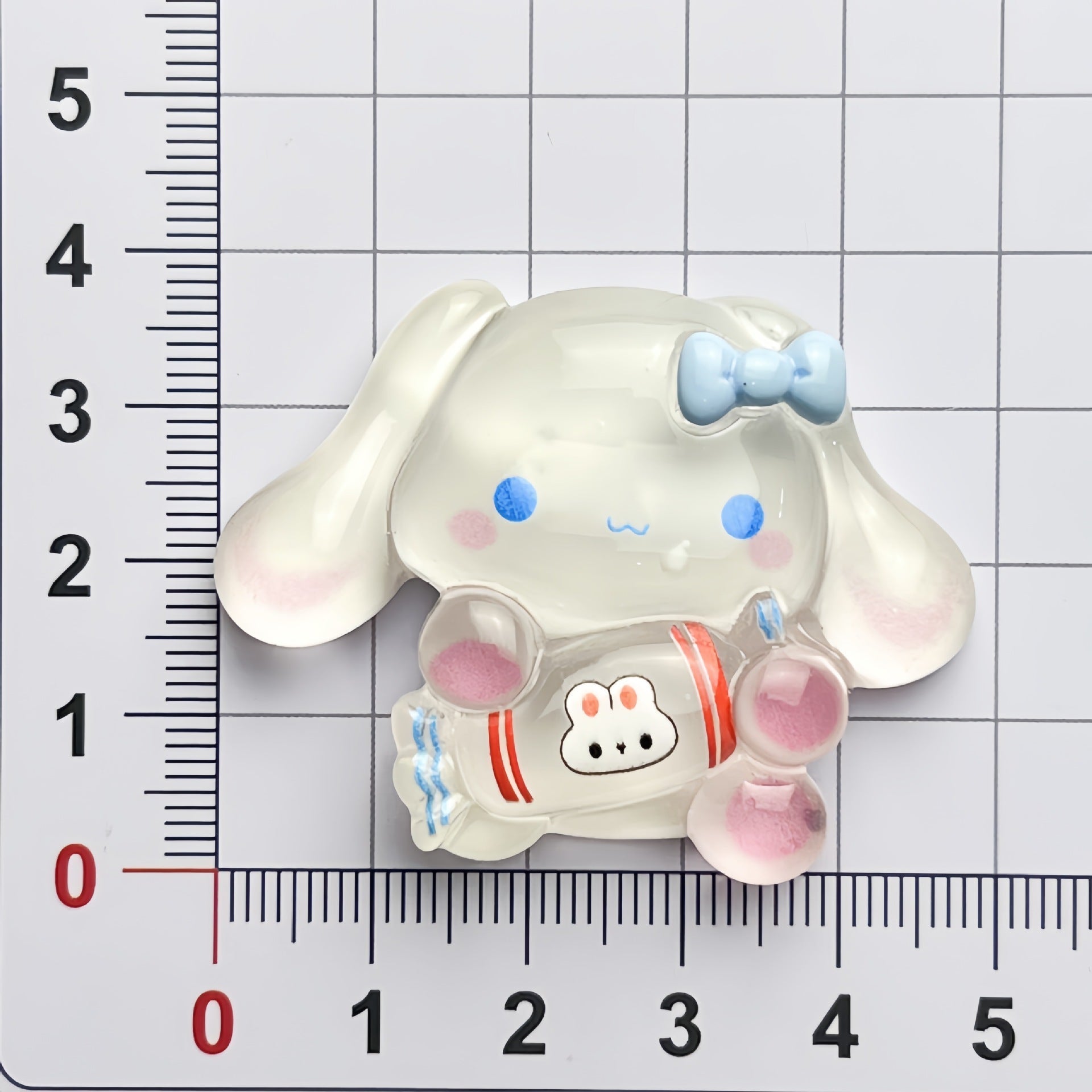 DIY Luminous Solid Color Happy Cinnamon Dog Cartoon Glossy  Charms Accessories – Customizable Phone Case, Hairpin, Fridge Magnet & Keychain Set