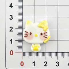 DIY Cute Cat Flowing Heart Cookies Charms Accessories – Customizable Phone Case, Hairpin, Fridge Magnet & Keychain Set