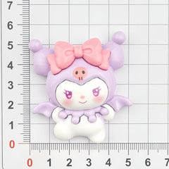 DIY Cute Bow Tie Animal Charms Accessories – Customizable Phone Case, Hairpin, Fridge Magnet & Keychain Set