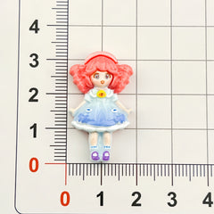 DIY Anime Girl Charms Accessories – Customizable Phone Case, Hairpin, Fridge Magnet & Keychain Set