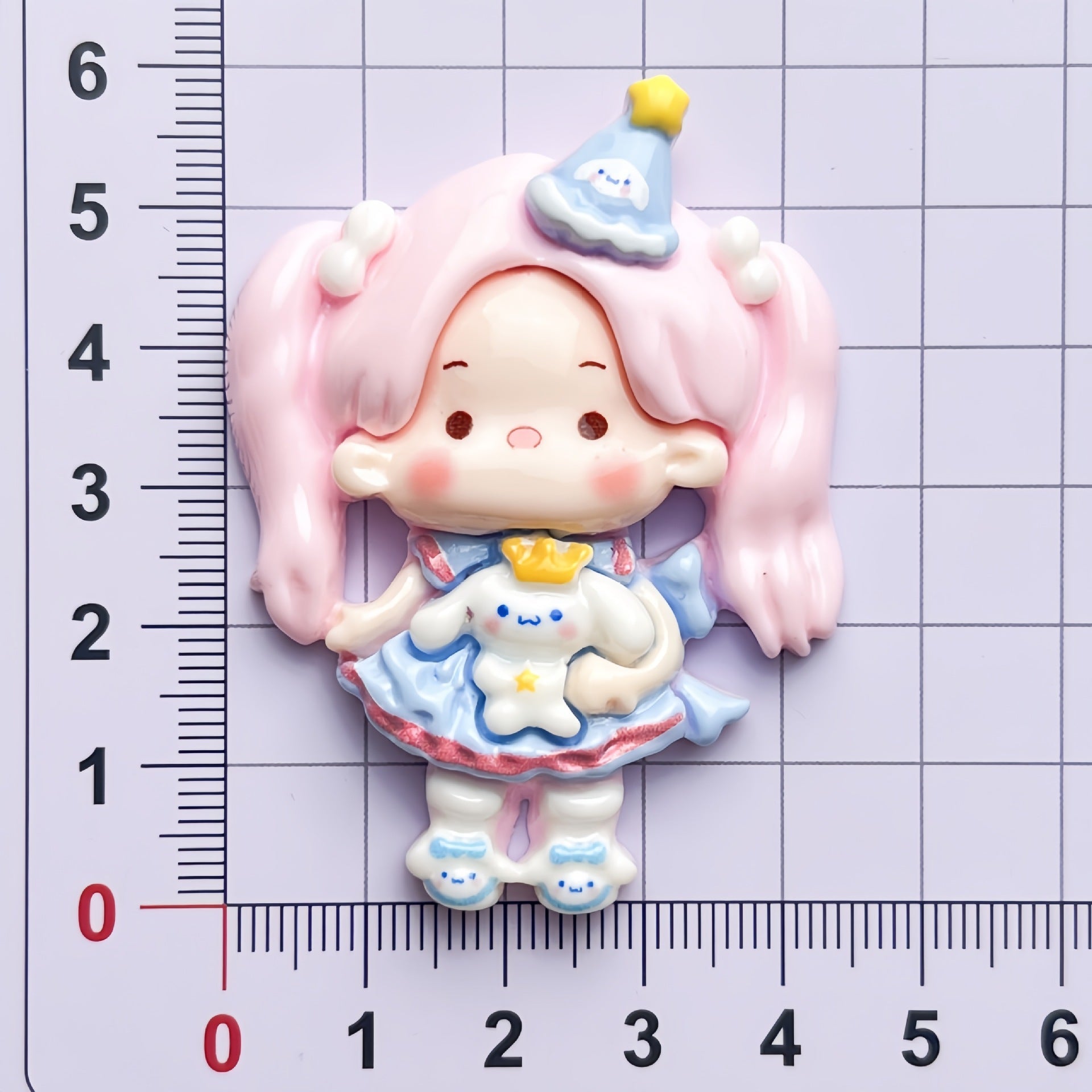 DIY  Sanrio Crossdressing Girl Charms Accessories – Customizable Phone Case, Hairpin, Fridge Magnet & Keychain Set