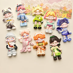 DIY  Cosplay Girls And Boys Charms Accessories – Customizable Phone Case, Hairpin, Fridge Magnet & Keychain Set