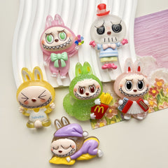 DIY Glow Large Funny Figurine Charms Accessories – Customizable Phone Case, Hairpin, Fridge Magnet & Keychain Set