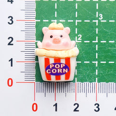 DIY Food Play Pink Sweet Dessert Pig Charms Accessories – Customizable Phone Case, Hairpin, Fridge Magnet & Keychain Set