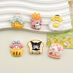 DIY Food Play Little Seagull Charms Accessories – Customizable Phone Case, Hairpin, Fridge Magnet & Keychain Set