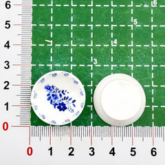 DIY Blue and White Porcelain Plate Charms Accessories – Customizable Phone Case, Hairpin, Fridge Magnet & Keychain Set