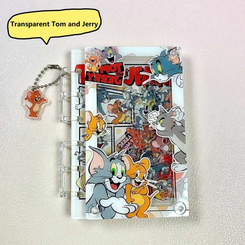 DIY Transparent Tom and Jerry Acrylic Shaky Notebook - Customizable with Trendy & Anime IP Characters