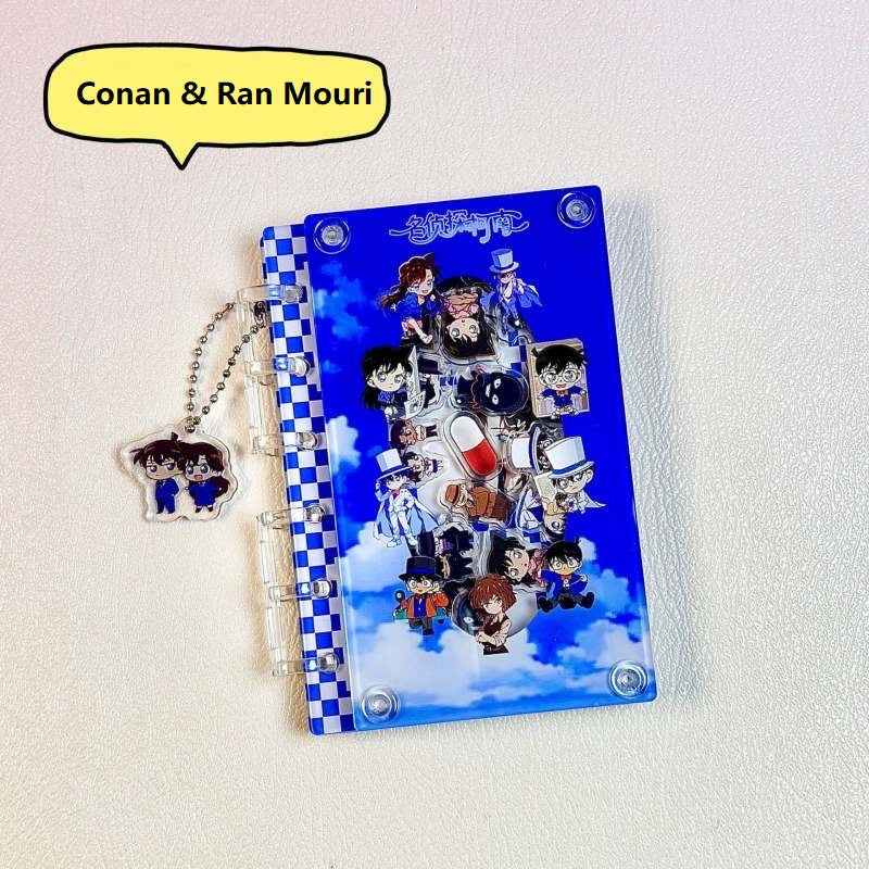 DIY Conan & Ran Mouri  Acrylic Shaky Notebook - Customizable with Trendy & Anime IP Characters