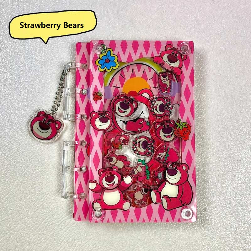 DIY Strawberry Bears Acrylic Shaky Notebook - Customizable with Trendy & Anime IP Characters
