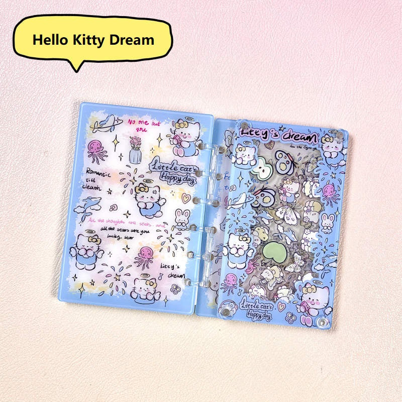 DIY Hello Kitty Dream Acrylic Shaky Notebook - Customizable with Trendy & Anime IP Characters