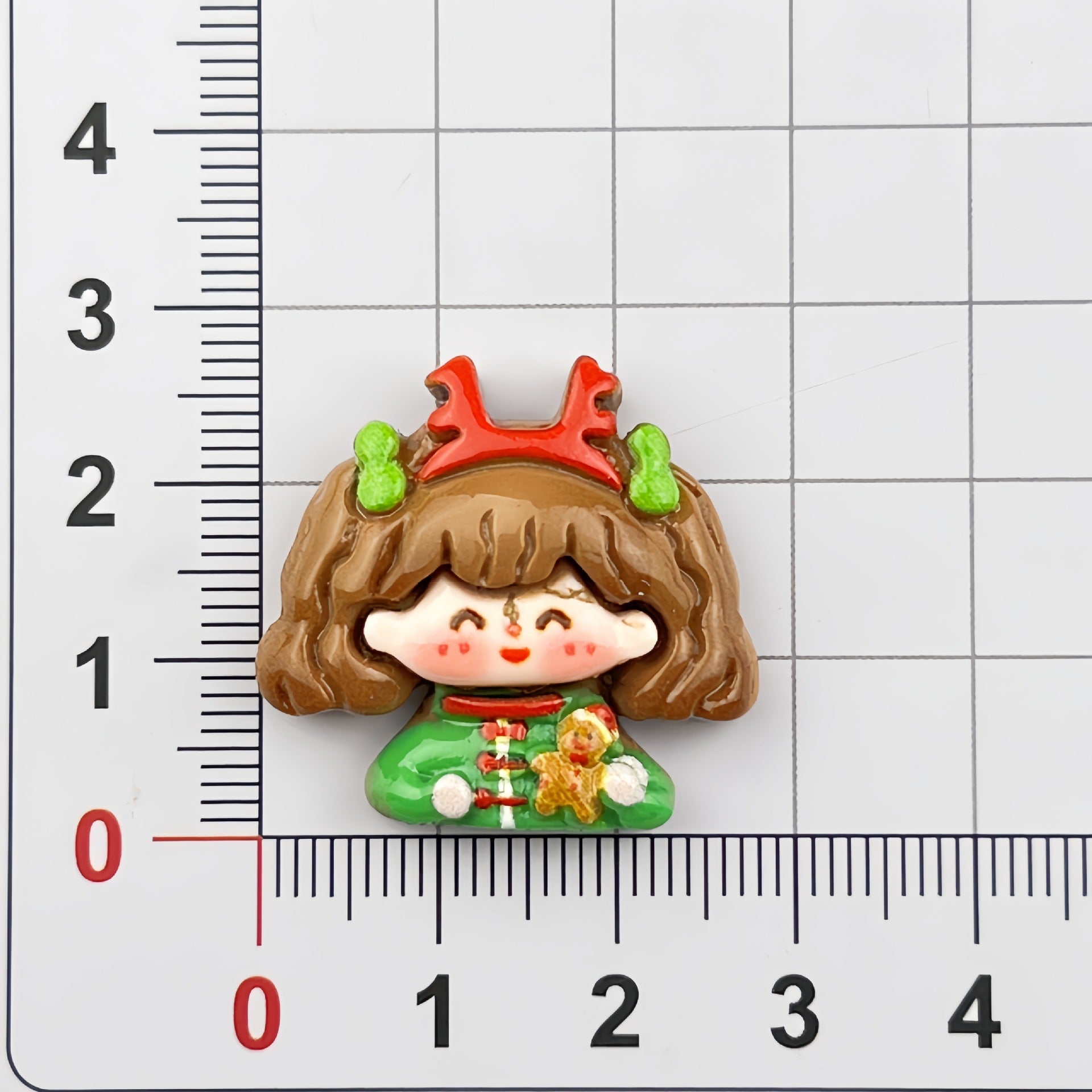 DIY Cartoon Christmas Girl Charms Accessories – Customizable Phone Case, Hairpin, Fridge Magnet & Keychain Set