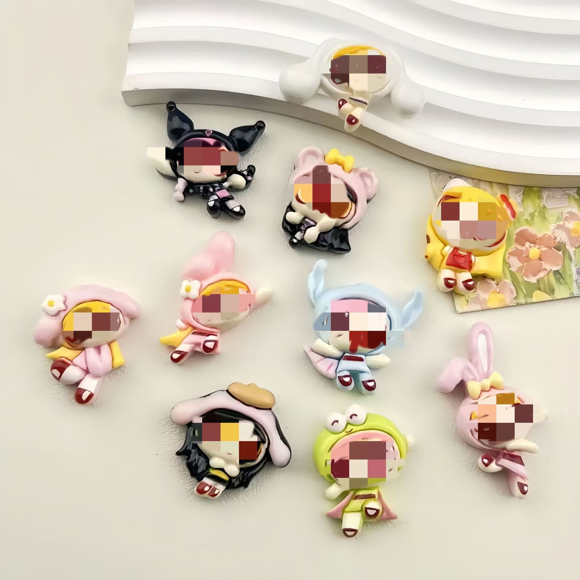 DIY  Big Eyed  Charms Accessories – Customizable Phone Case, Hairpin, Fridge Magnet & Keychain Set