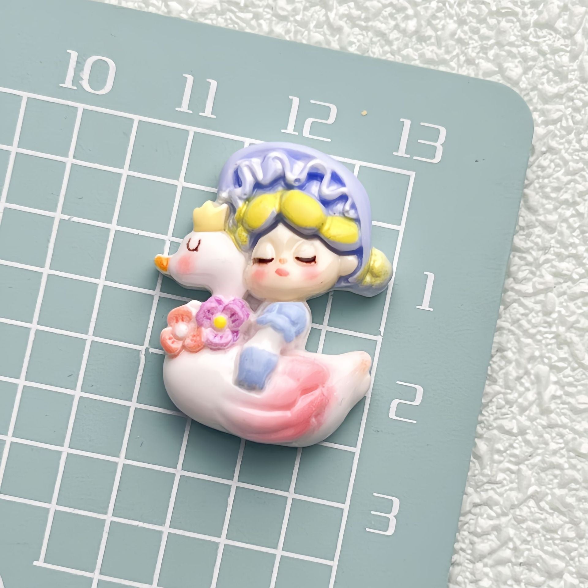 DIY Sleeping Mermaid Charms Accessories – Customizable Phone Case, Hairpin, Fridge Magnet & Keychain Set