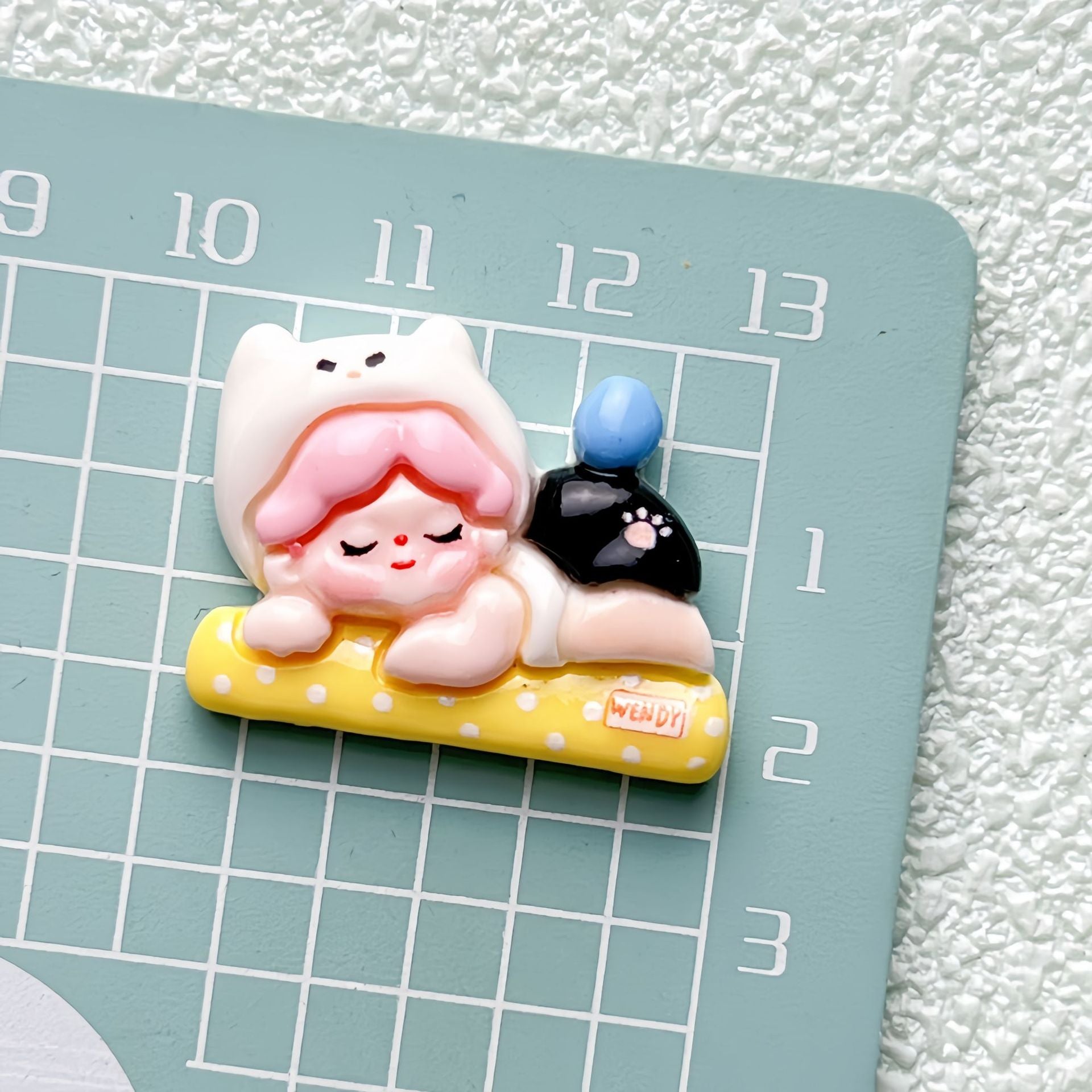 DIY Cycling Girl Charms Accessories – Customizable Phone Case, Hairpin, Fridge Magnet & Keychain Set