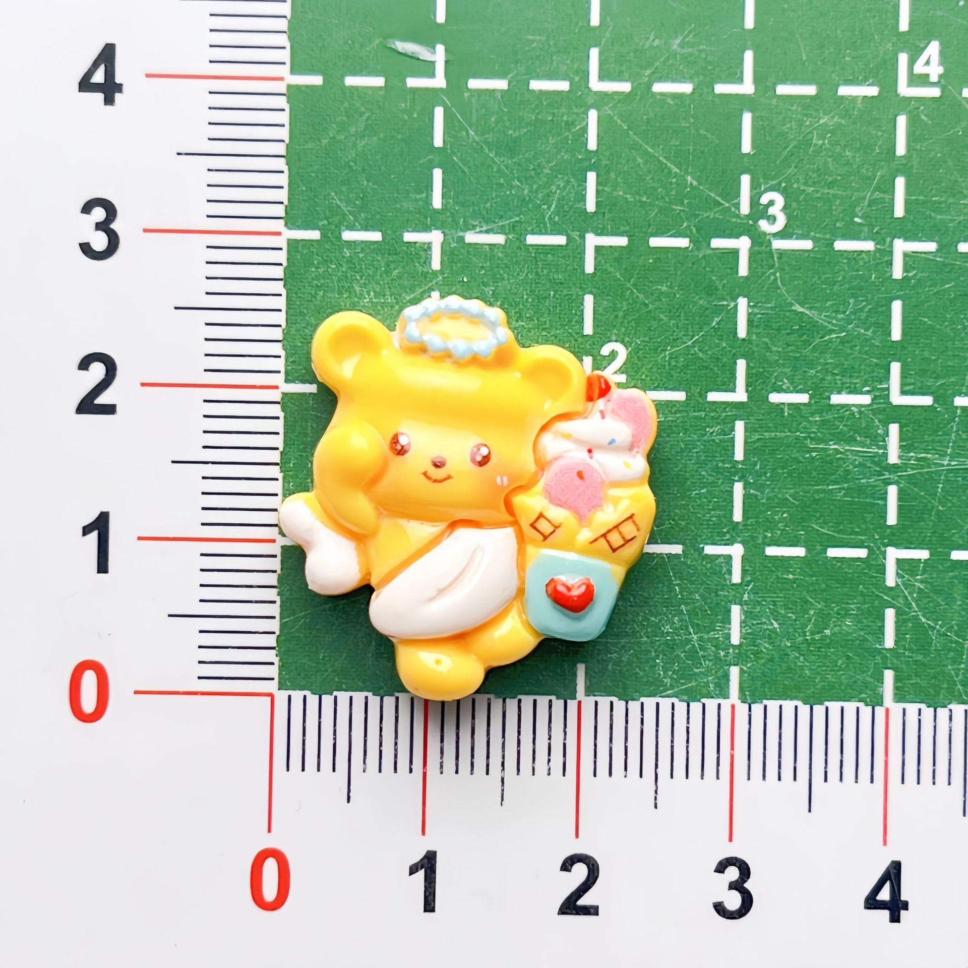 DIY Food Play Cake Bear Charms Accessories – Customizable Phone Case, Hairpin, Fridge Magnet & Keychain Set