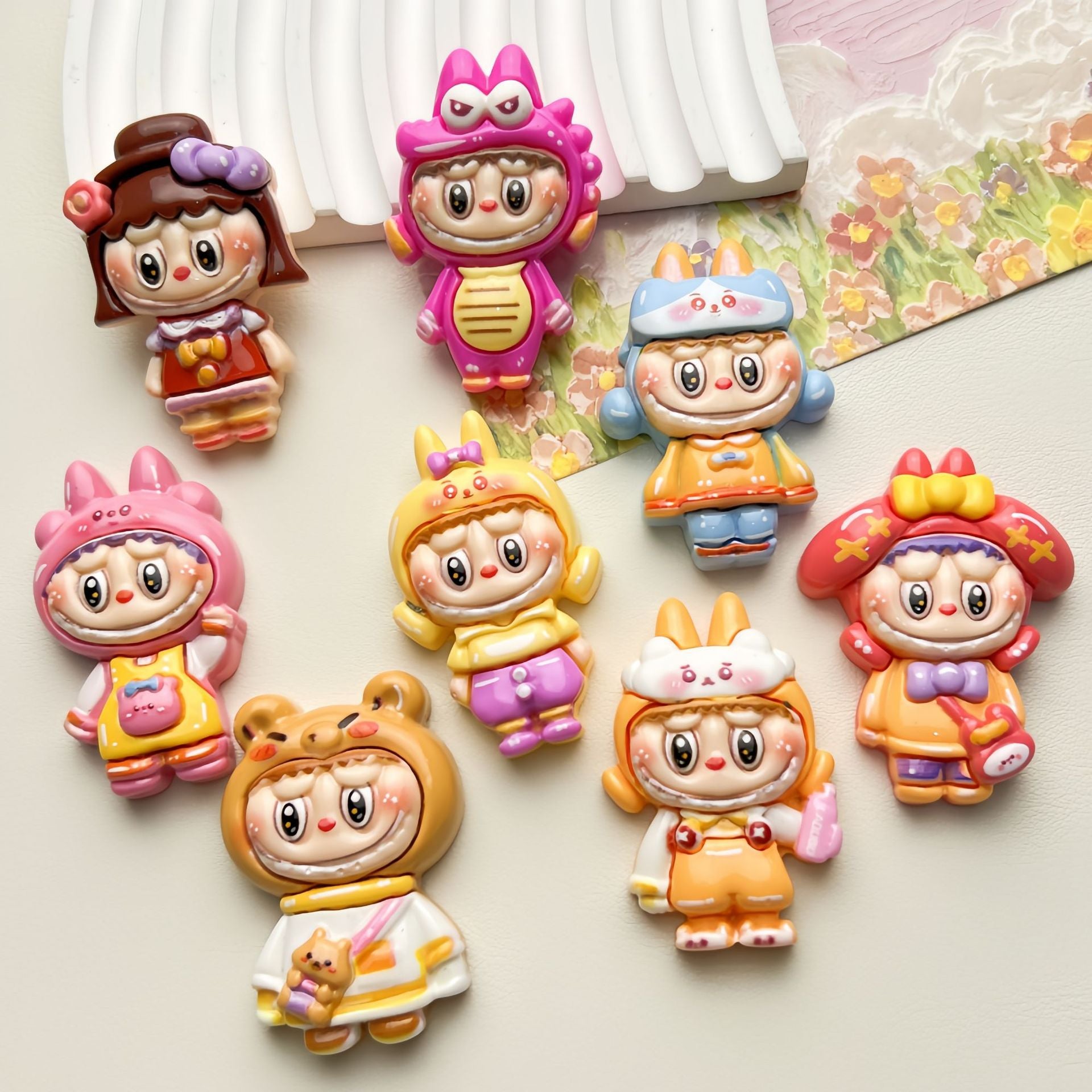 DIY Plush Toy Small Animal Charms Accessories – Customizable Phone Case, Hairpin, Fridge Magnet & Keychain Set