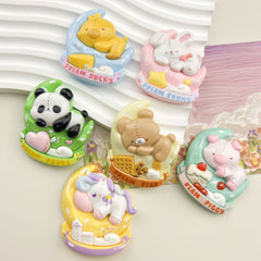 DIY Moon Castle Small Animal Charms Accessories – Customizable Phone Case, Hairpin, Fridge Magnet & Keychain Set