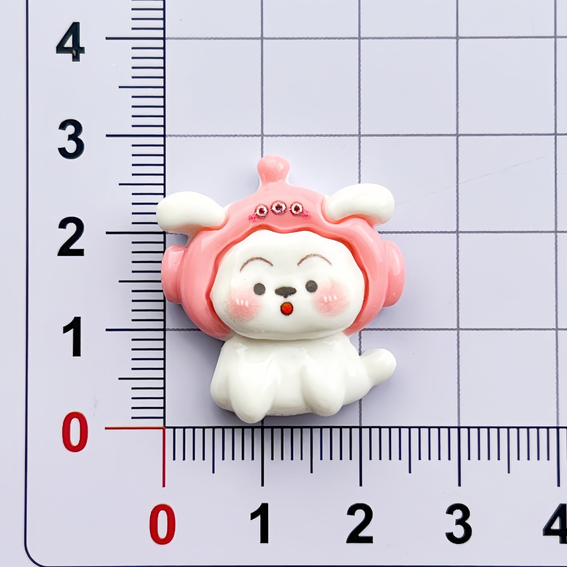 DIY Multicolor Hat Little White Dog Charms Accessories – Customizable Phone Case, Hairpin, Fridge Magnet & Keychain Set