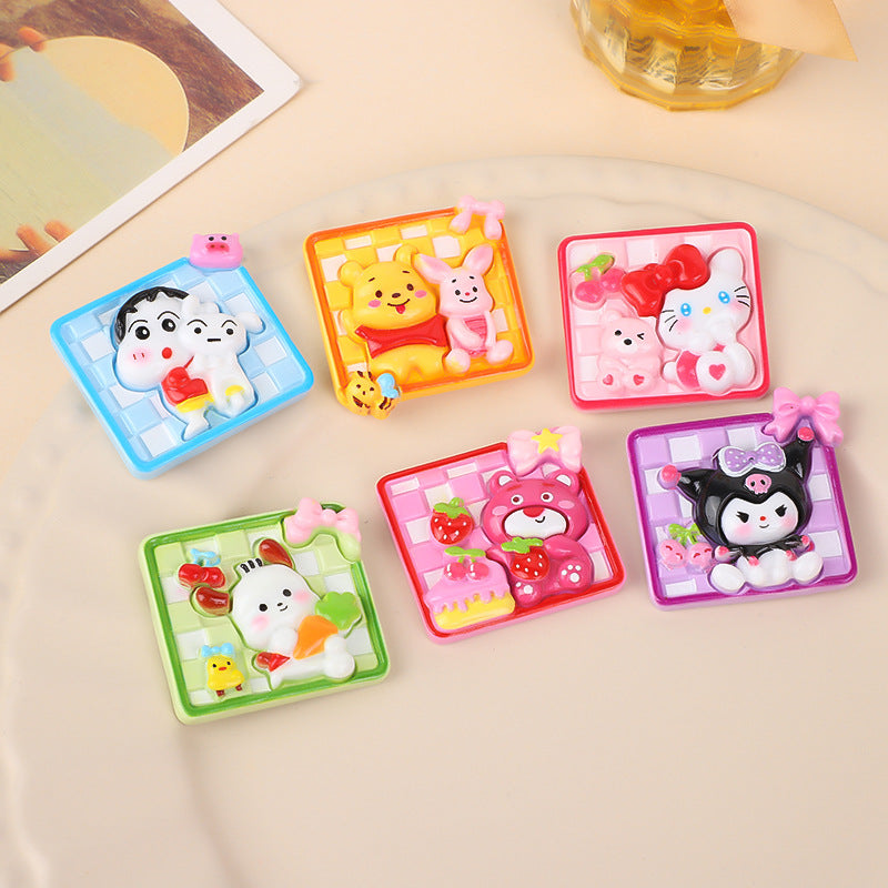 DIY European Brand Charms Accessories – Customizable Phone Case, Hairpin, Fridge Magnet & Keychain Set