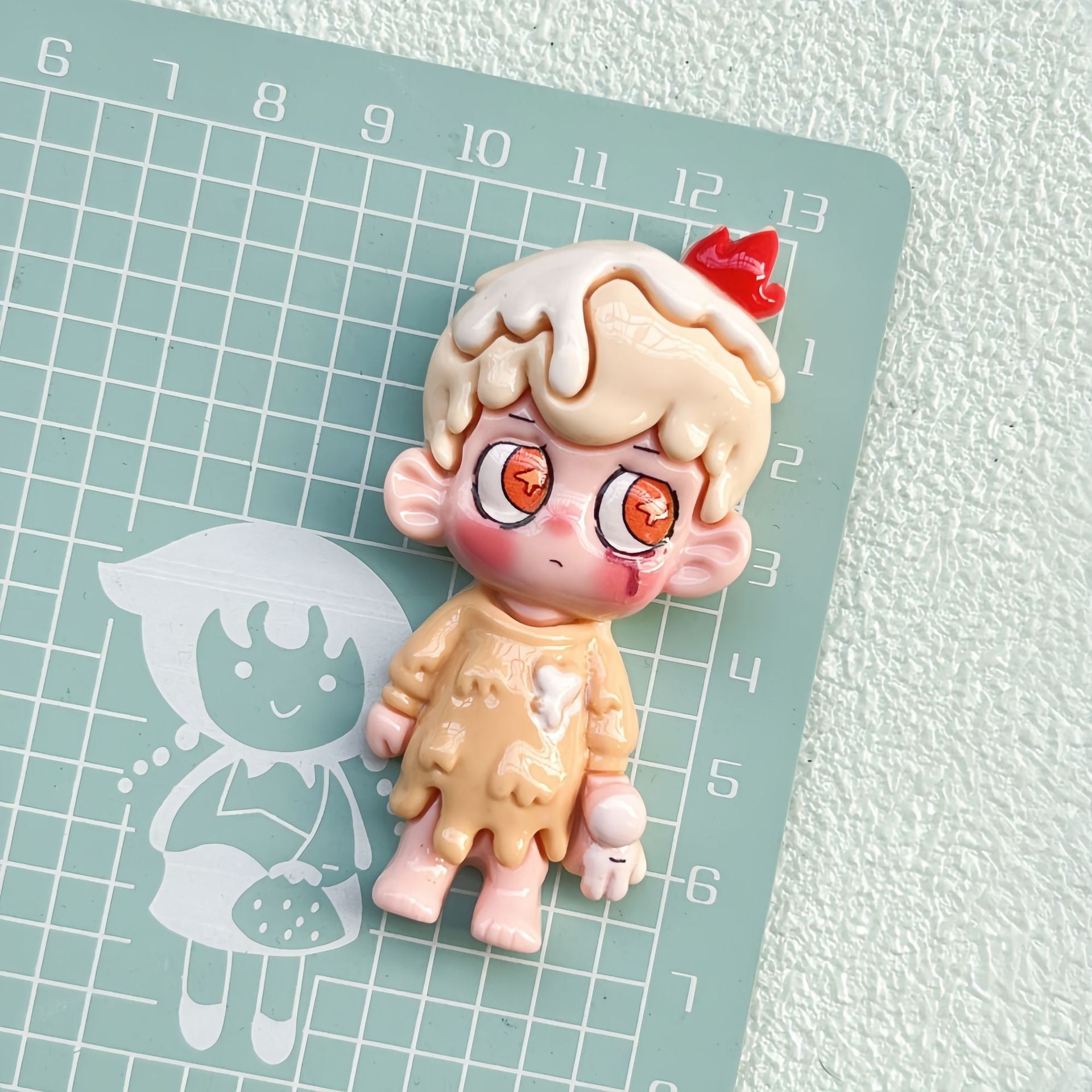 DIY  Cartoon Little Boy Charms Accessories – Customizable Phone Case, Hairpin, Fridge Magnet & Keychain Set