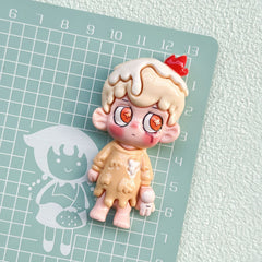 DIY  Cartoon Little Boy Charms Accessories – Customizable Phone Case, Hairpin, Fridge Magnet & Keychain Set