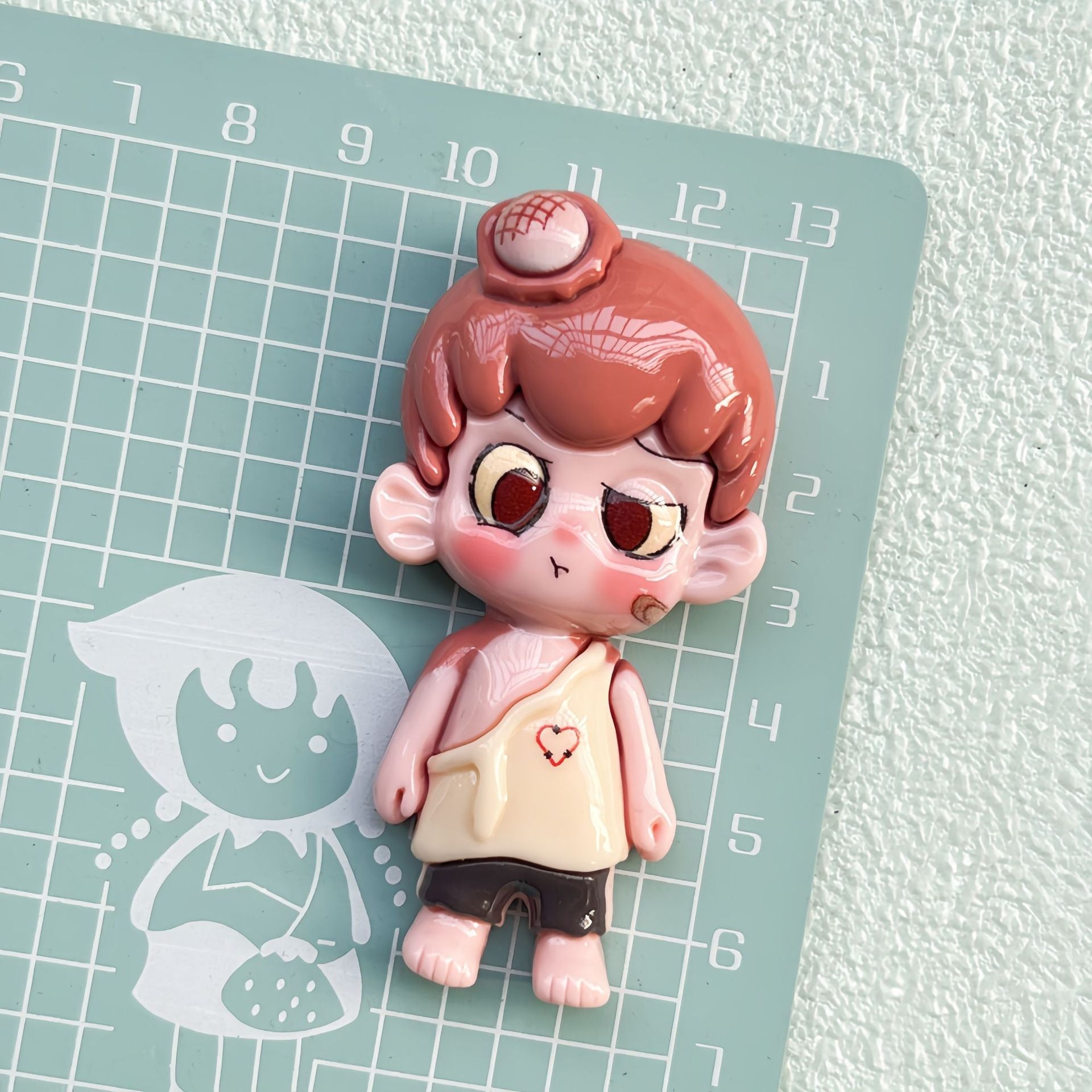 DIY  Cartoon Little Boy Charms Accessories – Customizable Phone Case, Hairpin, Fridge Magnet & Keychain Set