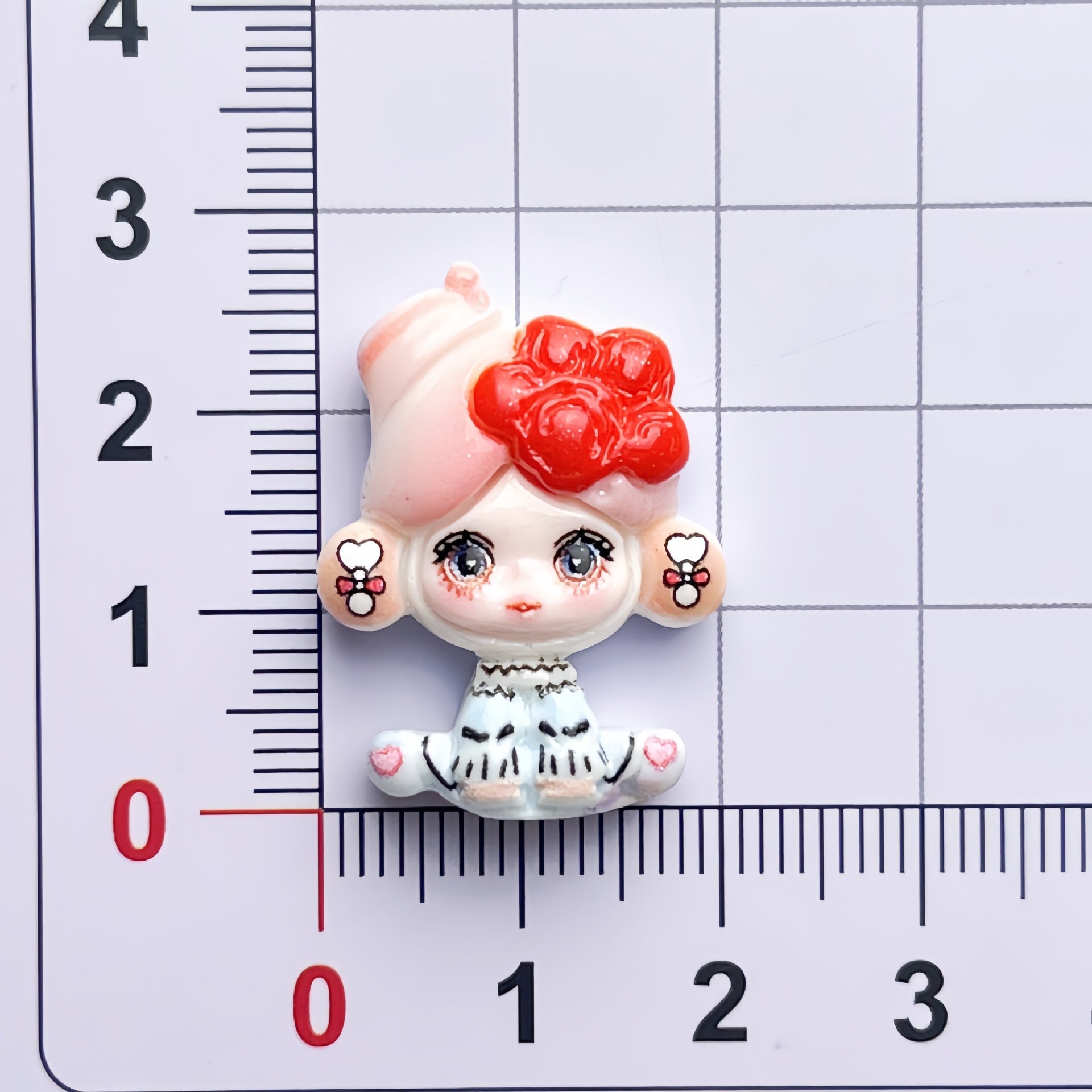 DIY ]Bubble Sitting Girl  Charms Accessories – Customizable Phone Case, Hairpin, Fridge Magnet & Keychain Set