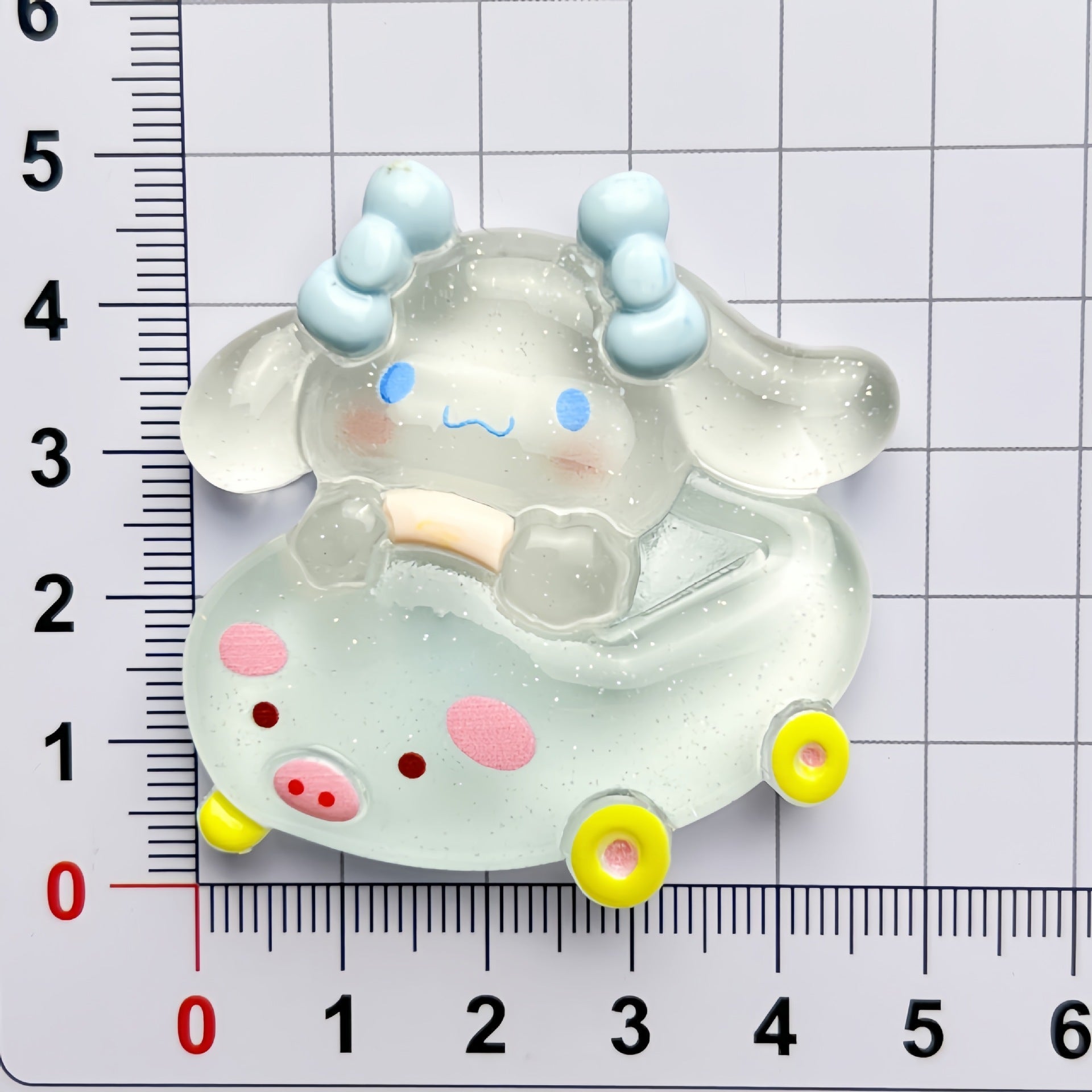 DIY Luminous Bumper Car Sanrio Charms Accessories – Customizable Phone Case, Hairpin, Fridge Magnet & Keychain Set