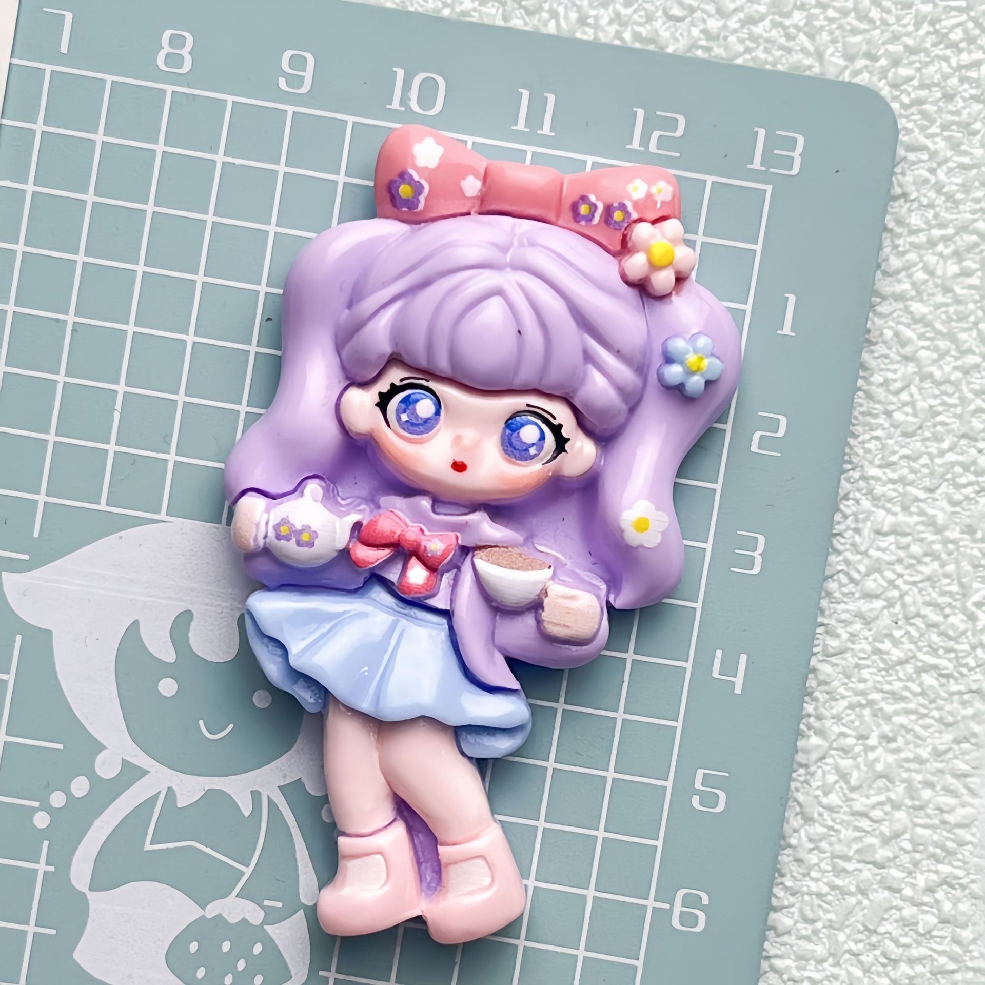 DIY Costume9Girl Charms Accessories – Customizable Phone Case, Hairpin, Fridge Magnet & Keychain Set