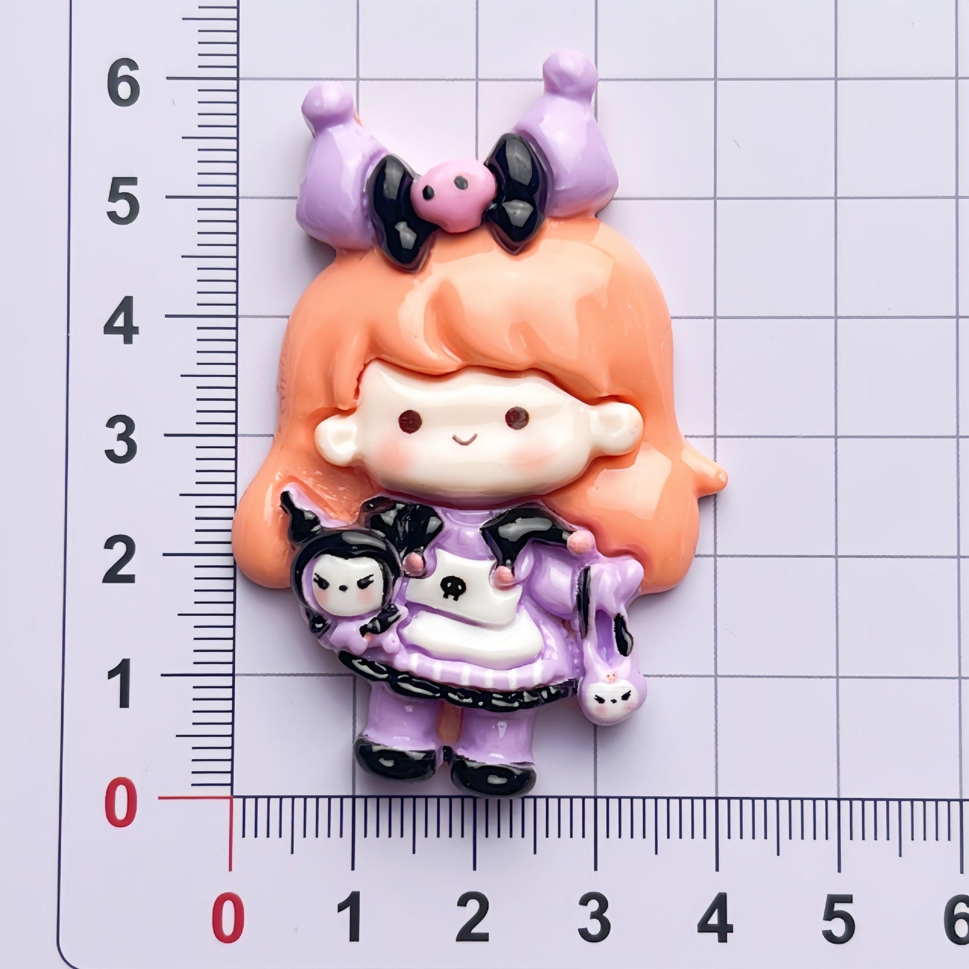 DIY  Sanrio Crossdressing Girl Charms Accessories – Customizable Phone Case, Hairpin, Fridge Magnet & Keychain Set