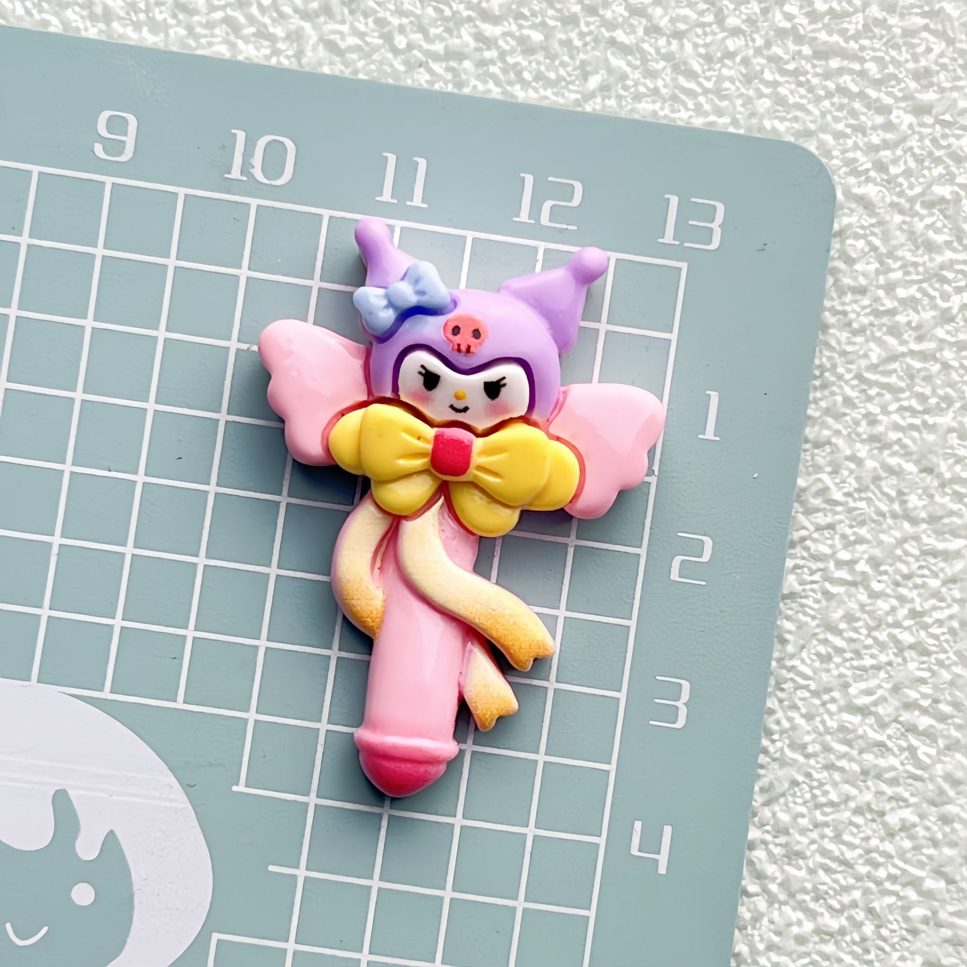 DIY Cartoon Glossy Fairy Wand Sanrio Charms Accessories – Customizable Phone Case, Hairpin, Fridge Magnet & Keychain Set