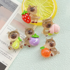 DIY  Holding Fruit Bala Charms Accessories – Customizable Phone Case, Hairpin, Fridge Magnet & Keychain Set