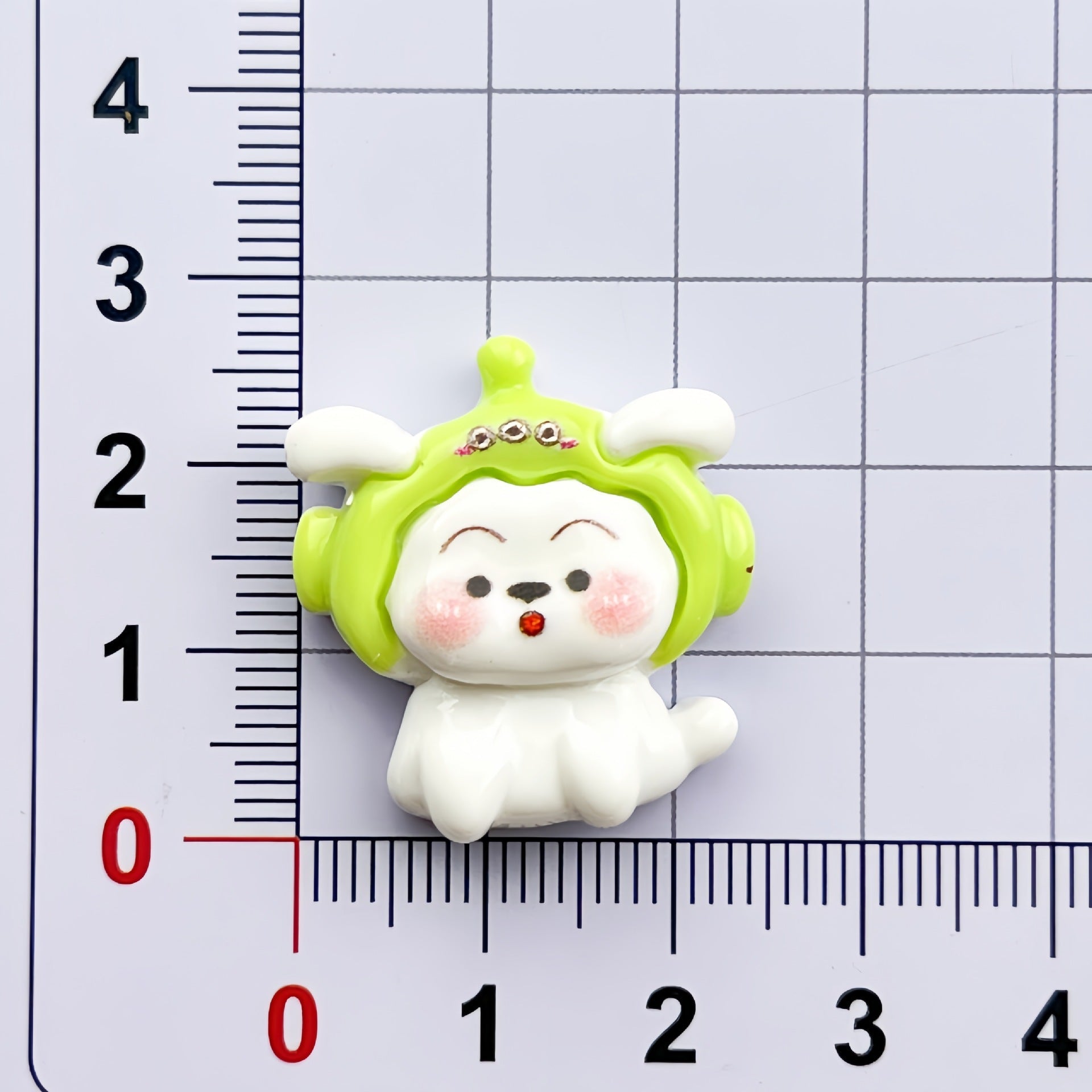 DIY Multicolor Hat Little White Dog Charms Accessories – Customizable Phone Case, Hairpin, Fridge Magnet & Keychain Set