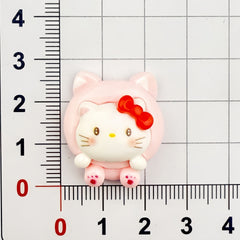 DIY Cartoon Simulation Kitten Dessert Toy  Charms Accessories – Customizable Phone Case, Hairpin, Fridge Magnet & Keychain Set