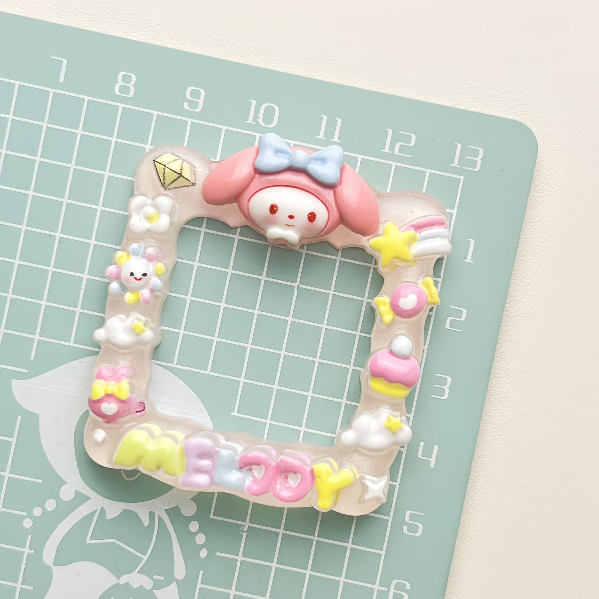 DIY  Small Animal Photo Frame Charms Accessories – Customizable Phone Case, Hairpin, Fridge Magnet & Keychain Set